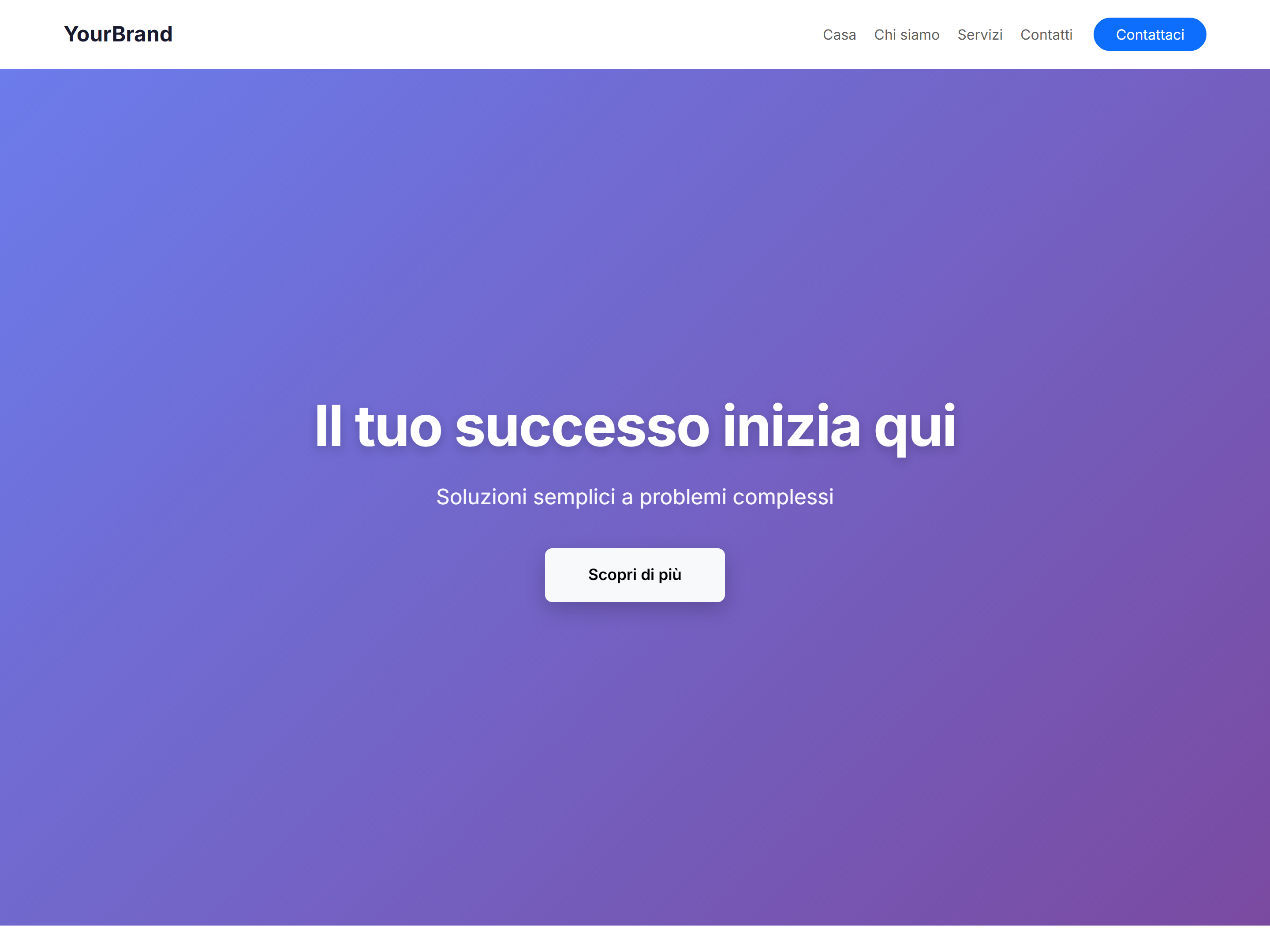One-Page Semplice