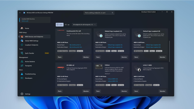 Windows 11 ora supporta pienamente il MIDI 2.0