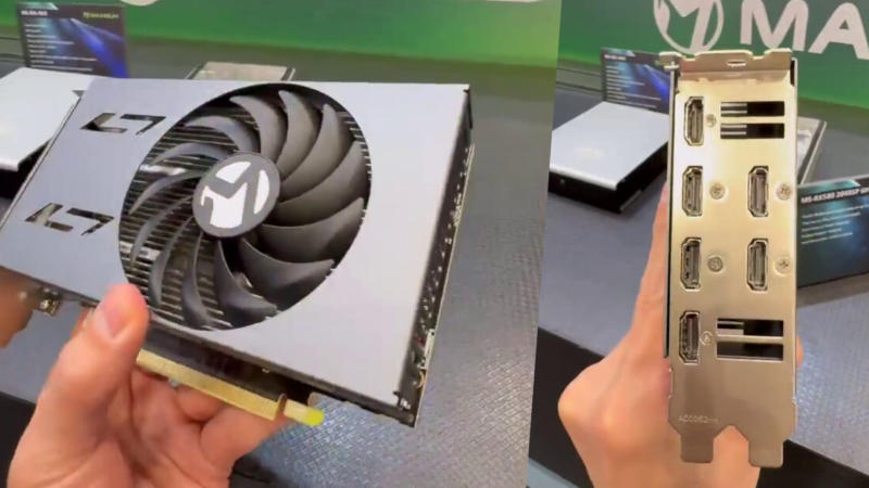MaxSun ha presentato a Computex 2026 la Radeon RX 580 di dieci anni con uscita HDMI a sei porte