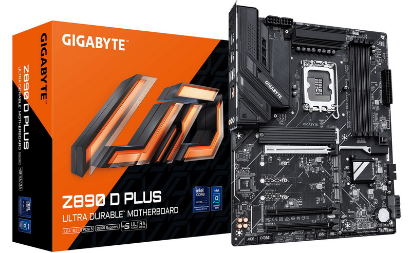 Gigabyte ha presentato la scheda madre minimalista Z890 D Plus per il processore di punta Intel Z890