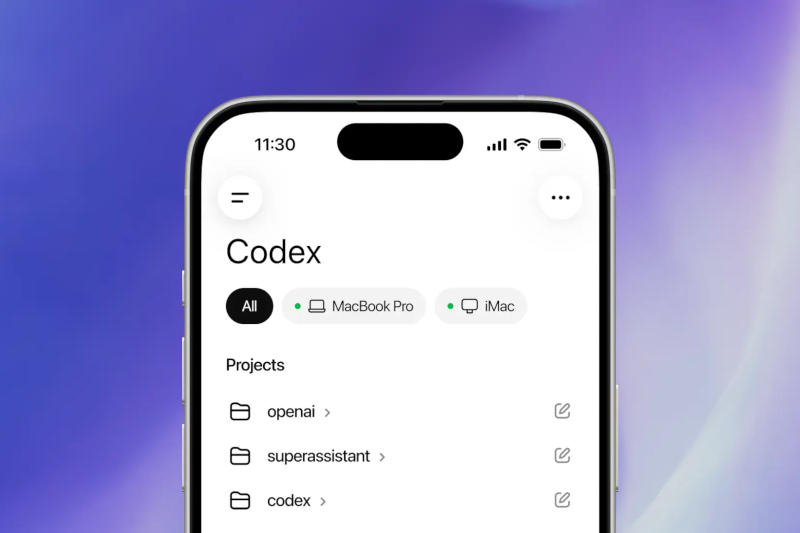 Ora è possibile “codificare” in viaggio: nella versione mobile di ChatGPT è apparso Codex