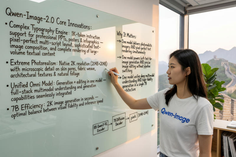 Alibaba ha presentato il concorrente Nano Banana: un potente generatore di immagini Qwen‑Image‑2.0 basato sull’intelligenza artificiale