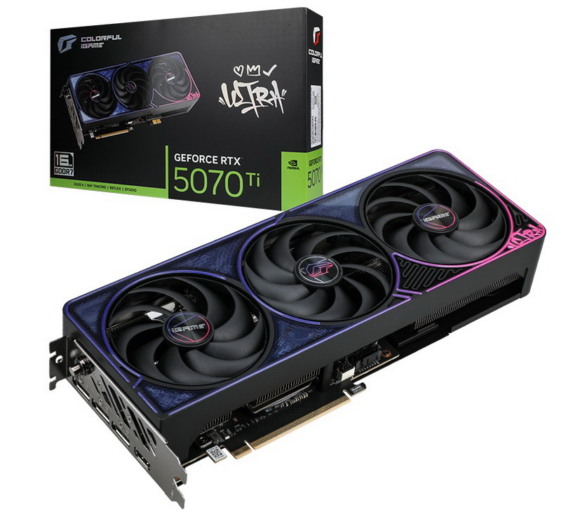 Colorful ha presentato la scheda grafica iGame GeForce RTX 5070 Ti Ultra Z Black OC con connettore di alimentazione rimovibile GC‑HPWR