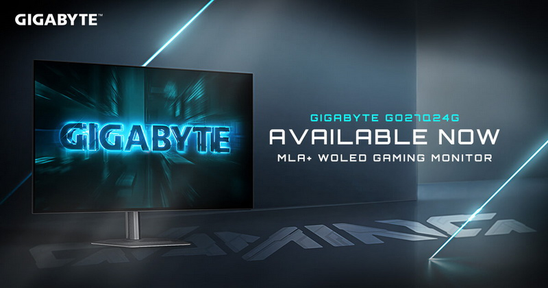 Gigabyte ha presentato il nuovo monitor da gioco WOLED da 27 pollici GO27Q24G con risoluzione QHD e frequenza di aggiornamento di 240 Hz