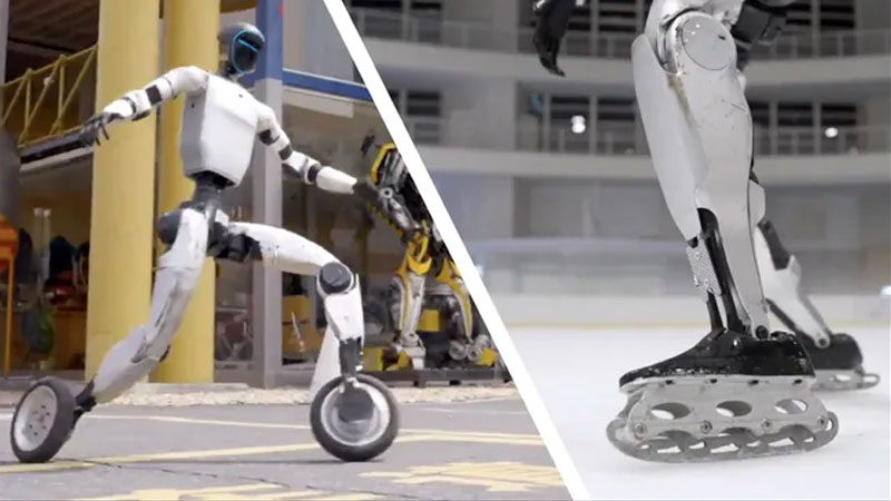 L'IA ha fatto cavalcare i robot umanoidi sul ghiaccio e non ci aspettavamo un tale hockey.