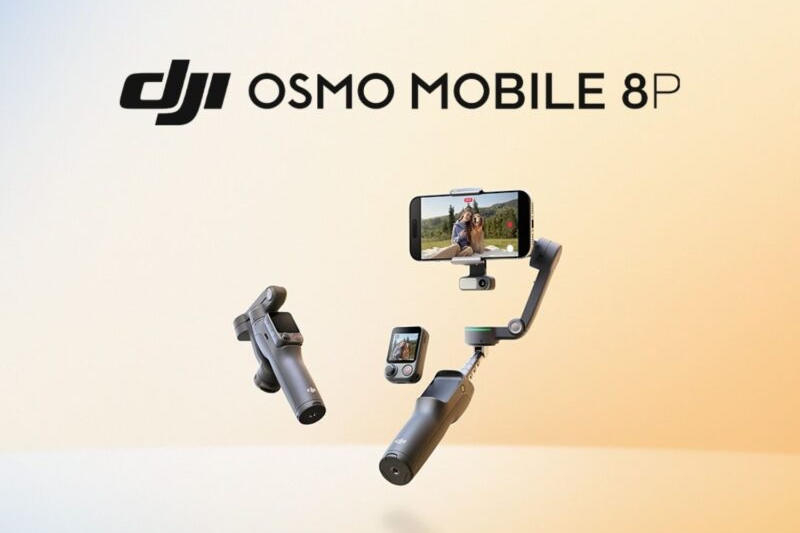 Il nuovo stabilizzatore per DJI Osmo Mobile 8P con controller‑display rimovibile è stato presentato sul mercato.