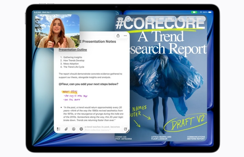 Apple ha rilasciato l'iPad Air aggiornato con chip M4, 12 GB di RAM e prezzo iniziale di $599