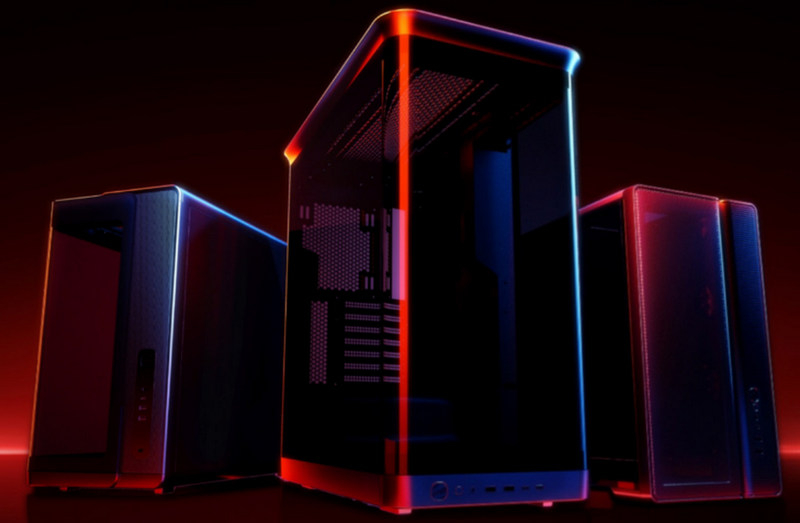 SAMA ha presentato a Computex 2026 case panoramici, SJO con doppio schermo e alimentatori fino a 1650 W