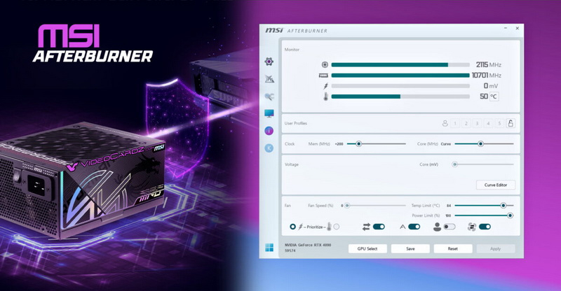 MSI ha aumentato la sicurezza di RTX 5000 e RX 9000 aggiungendo in Afterburner la modalità GPU Safeguard+ per proteggere le porte dal fusione.