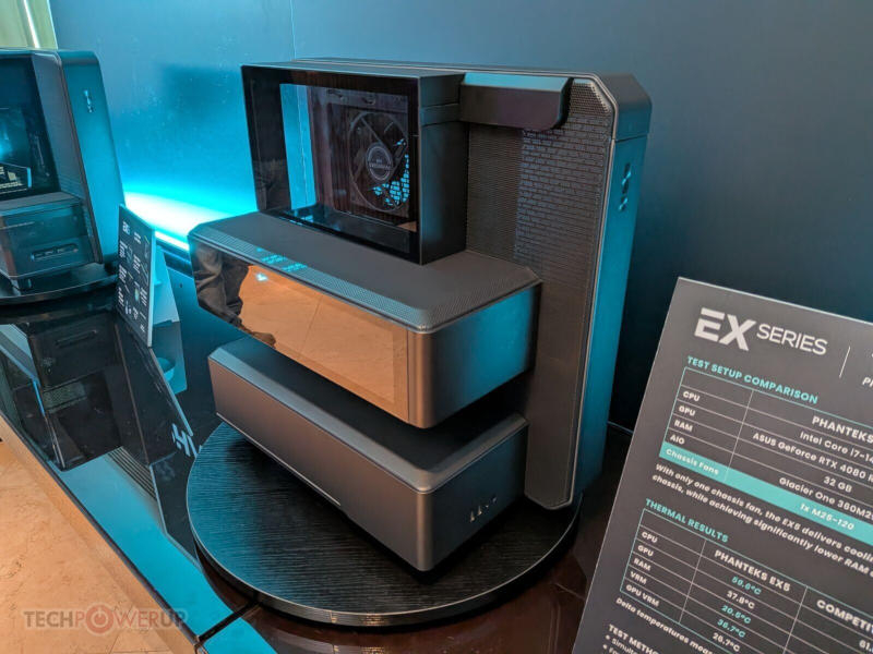 Phanteks ha mostrato un'ampia gamma di case, ventole e alimentatori al Computex 2026