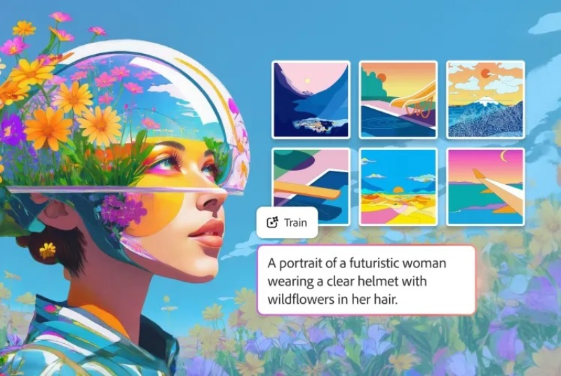 Adobe Firefly ora consente di addestrare il generatore di immagini AI con le proprie opere.