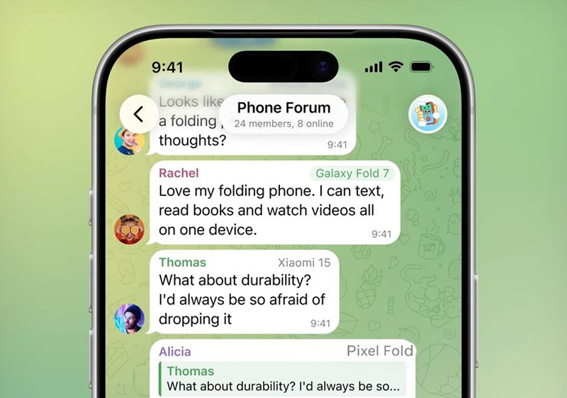 Telegram ha aggiornato alla versione 12.5: ora ci sono tag degli utenti nelle chat, è vietata la inoltro dei messaggi e sono stati aggiunti adesivi dalle foto