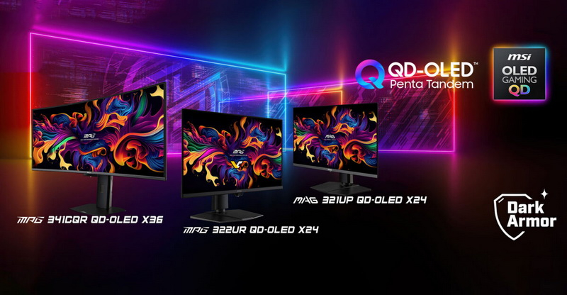 MSI introduce i pannelli Samsung QD‑OLED Penta Tandem nei monitor da gioco