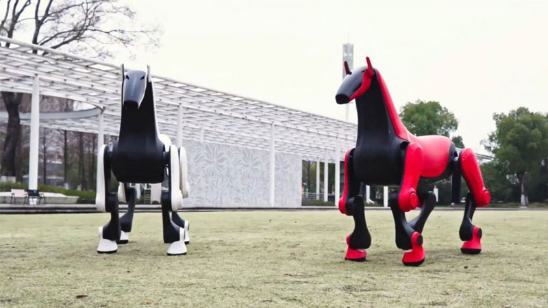 Gli ingegneri cinesi hanno sviluppato un "robocannone" in grado di trasportare cavalieri fino a 50 kg su terreni accidentati