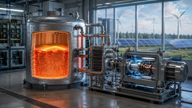 Gli ingegneri finlandesi hanno utilizzato il motore Stirling per produrre energia elettrica dal sabbia calda