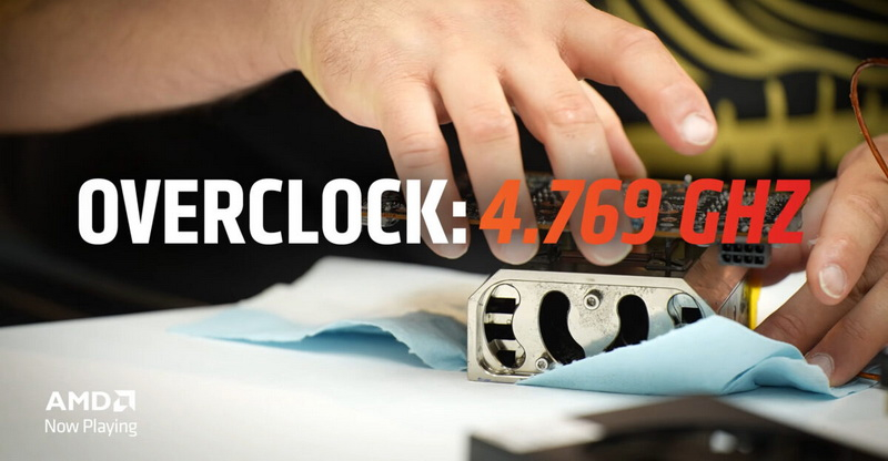 AMD ha battuto il record globale sovraccaricando la Radeon RX 9060 XT a 4769 MHz