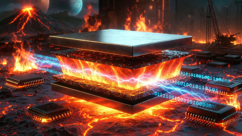 Gli scienziati americani hanno sviluppato una memoria che funziona fino a 700 °C – adatta per Venere, reattori nucleari e intelligenza artificiale