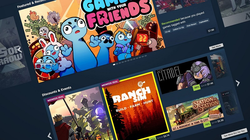 Valve amplia l’interfaccia: Steam ha aggiornato l’aspetto della pagina principale del negozio