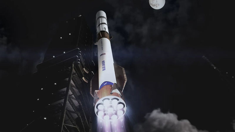 Blue Origin prevede di lanciare 100 missili pesanti New Glenn ogni anno per superare SpaceX.