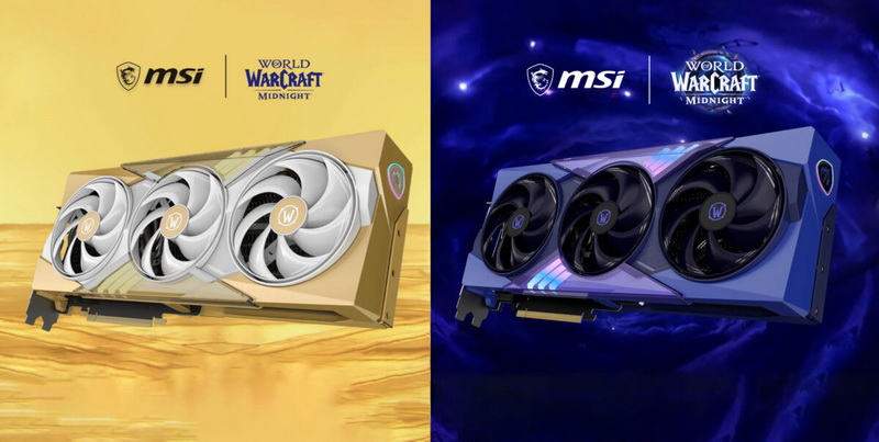 MSI ha presentato le nuove schede GeForce RTX 5070 nelle versioni Light Edition e Void Edition, ispirate a World of Warcraft: Midnight