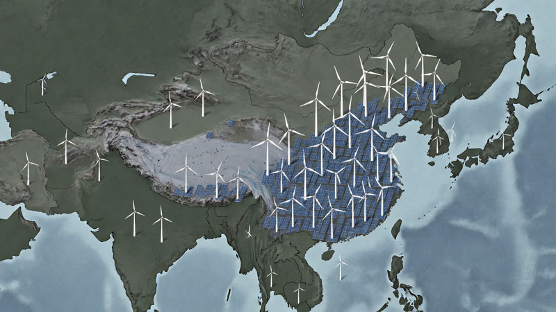 La Cina e l'India stanno guidando lo sviluppo dell'energia verde globale, mentre i paesi del G7 rimangono indietro rispetto al progresso.